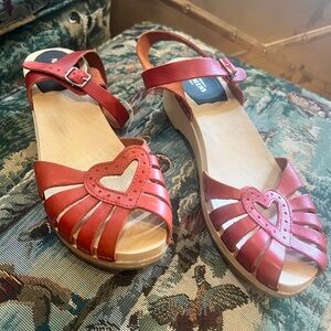 Swedish Hasbeen heart sandals